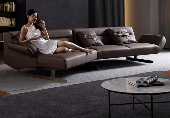 Design Ecksofa Wohnlandschaft Sofa Couch L Form Polster Couchen Leder