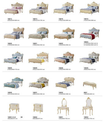 Design 3tlg. Bett 2x Nachttisch Betten Schlafzimmer Klassischer Set Massivholz