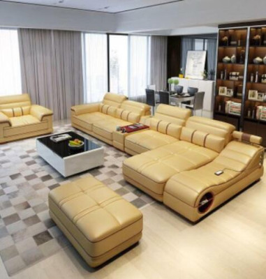 Wohnlandschaft Luxus Sofa Couch Ecksofa L-form Polster Modern Relax Sitz Möbel