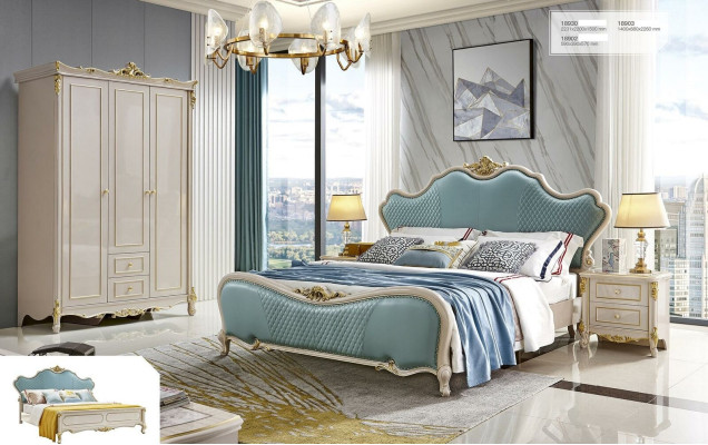 Designer Betten Chesterfield Schlafzimmer Bett Hotel Luxus Doppelbett Massivholz