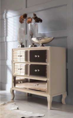 Kommode Sideboard Schrank Designer Luxus Schränke Kommoden Modern Beige Design