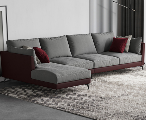 Couch Ecksofa L-Form Wohnlandschaft Sofa Polster Garnitur Stoff Sofas Möbel