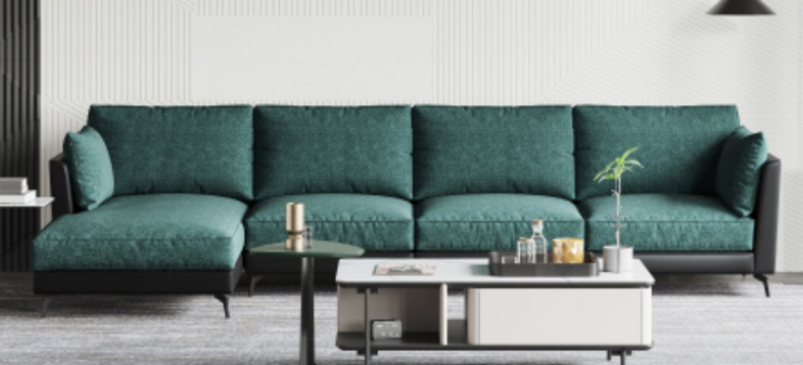 Couch Ecksofa L-Form Wohnlandschaft Sofa Polster Garnitur Stoff Sofas Möbel