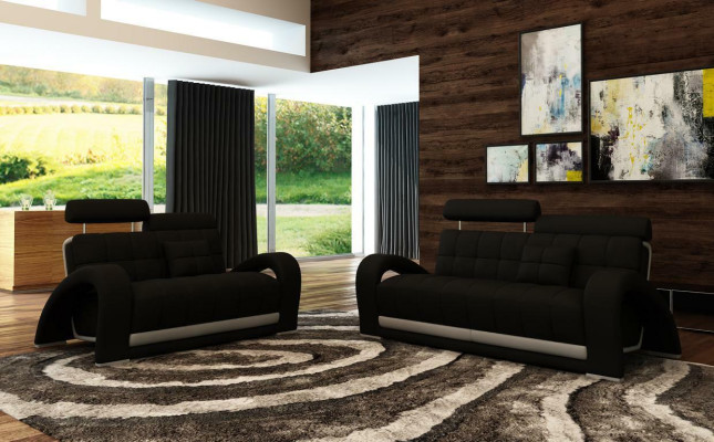 Design 3 Sitzer (ohne 2+1) Sofa Couch Polster XXL Big Couchen Sofas Leder