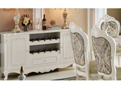 Barock Bartheke Schrank Vitrine Wein Regal Theke Tresen Bar Hausbar Antik Stil