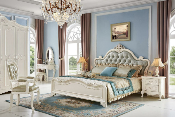 Klassischer Beiger Chesterfield Stuhl Barock-Stil Einsitzer Exklusiver Lederstuhl