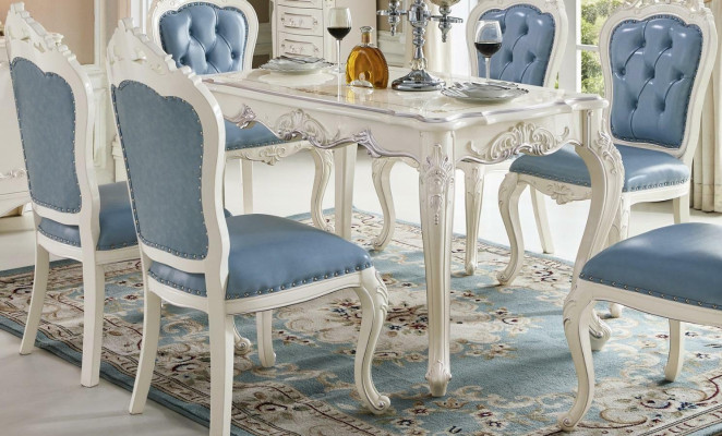 Esszimmer Lehnstuhl Barock neu Polsterstuhl Luxus Sessel Stuhl Stühle Wohnzimmer