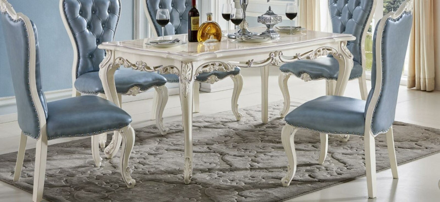 Esszimmer Stuhl 1-Sitzer Sessel Luxus Holz Klasse Barock Rokoko Möbel