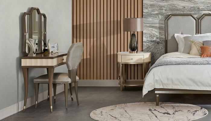 Design Schlafzimmer Massivholz Doppel Betten Polster Bett Möbel 180x200cm