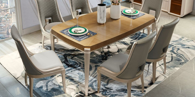 Stuhl Set Wohnzimmer Garnitur Massivholz Polster Esszimmer 4x Stühle Gruppe