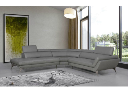 Ledersofa Couch Wohnlandschaft Ecksofa Eck Garnitur Design Modern Sofa 1541