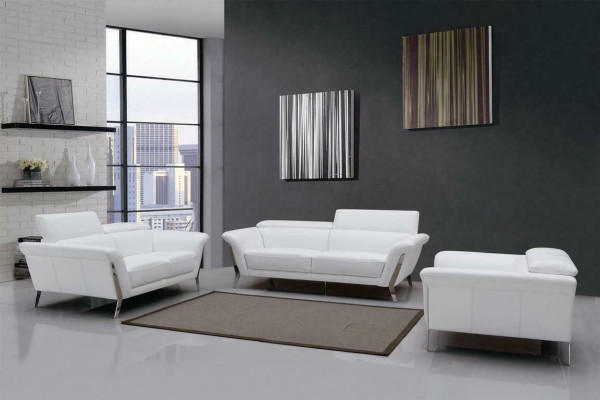 Sofagarnitur Leder Sofa Set 3+2 (ohne Sessel) Couch Sitz Polster Garnitur 1547