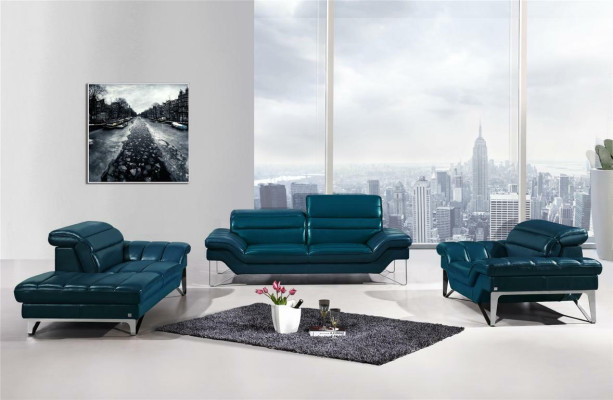 Sofagarnitur Leder Sofa Set 3+2 (ohne Sessel) Couch Sitz Polster Garnitur 994