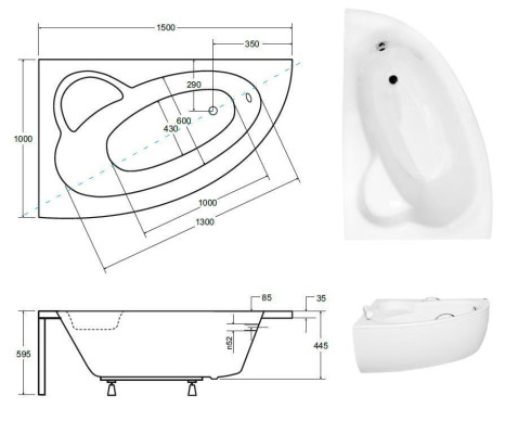 Unförmige Badezimmer Wanne Eck Badewannen Design Wannen Weiß