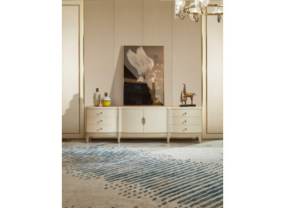 Design Kommode Luxus Regal Side Low Board Schrank Anrichte Massivholz Neu