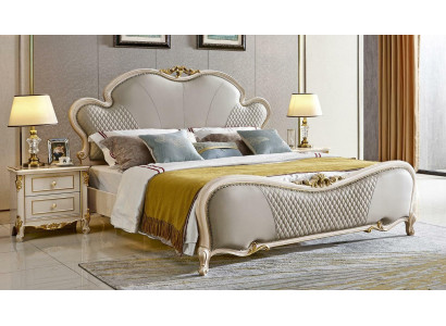 Klassische Möbel Luxus Bett 3tlg. Set x2 Schlafzimmer Nachttischen Massivholz