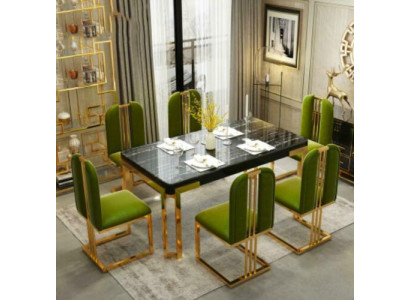 Luxus Tische Esszimmer Tisch Moderner Metall Esszimmertisch Möbel Gold Edelstahl