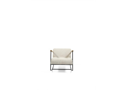 Sessel 1 Sitzer Textil Polster Sitzer Neu Luxus Sessel Design Lounge