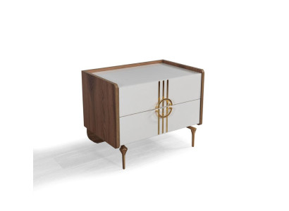 Schlafzimmer Nachttisch Modern Design Möbel Holz Luxus Beistell Nachttische