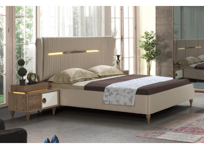 Schlafzimmer Nachttisch Beistelltisch Design Modernes neu Braun Holz