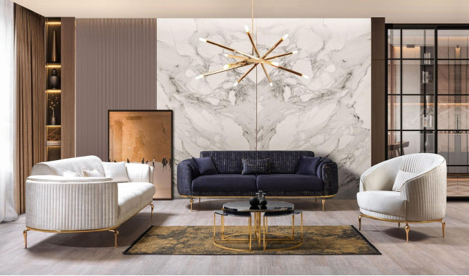 Wohnzimmer Sessel Polster Textil 1Sitzer Polster Sitz Einsitzer Luxus