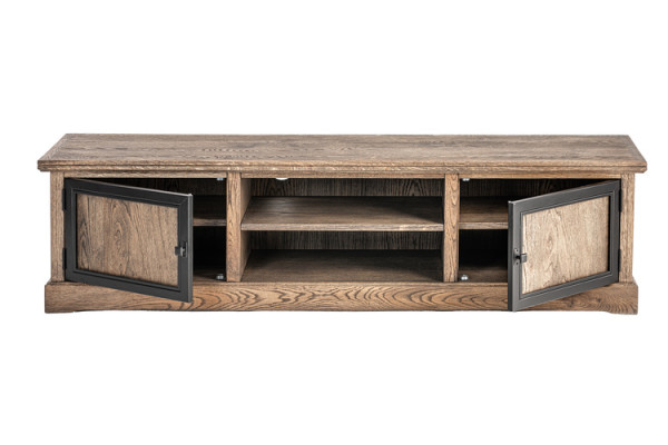 rtv tv Sideboard Echtes Holz Glas Tisch Fernseh Schrank Tische Designer Lowboard