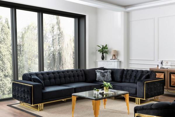 Exclusive Ecksofa Modern L-form Designer Stil Möbel Wohnzimmer Eckgarnitur