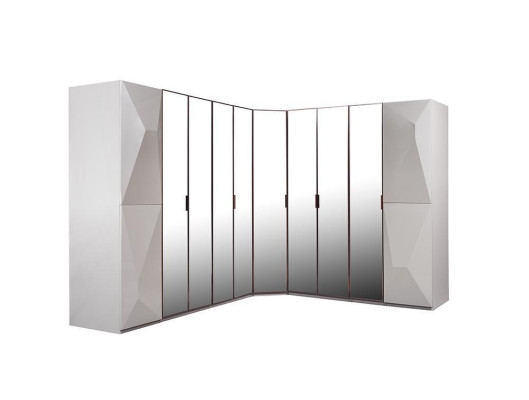 Eckschrank Design Luxus Schlafzimmermöbel Holz Kleiderschrank Modern