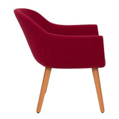 Roter Stilvoller Designer Stuhl Holzstuhl Esszimmerstuhl Designer Möbel