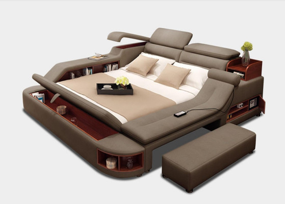 Multifunktion Bett Doppelbetten Modernes Bettgestell Betten 180x200cm