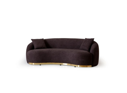 Designer Sofa 4 - Sitzer Braun farbe Neuheit in Wohnzimmer Modern