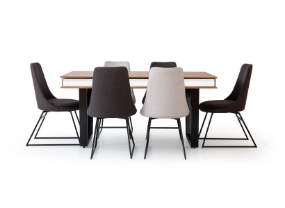 Esszimmer Gruppe Essgarnitur Esstisch Tisch 6x Lehnstühle Stuhl Stühle 7tlg