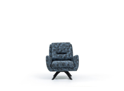Wohnzimmer Luxus Sessel grau Club Lounge Modern Designer Möbel Einrichtung