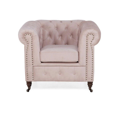 Edler Design Chesterfield Polster Sessel Fernseh Sitz Club Lounge Textil