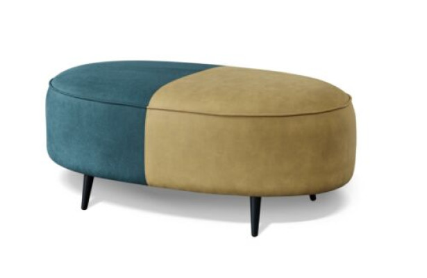 Design Hocker Oval Chesterfield Pouf Möbel Fußhocker Polsterhocker Sitzhocker