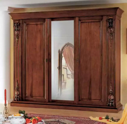 Schlafzimmer Kleiderschrank Möbel Luxus Massivholz Schränke Design Neu