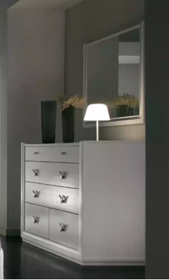 Luxus Schlafzimmer Möbel Bett 2x Nachttische Set Kommode Möbel 6tlg.Neu
