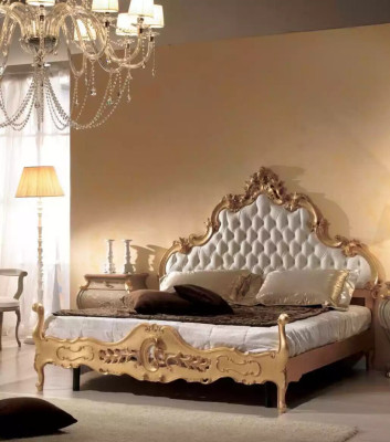 Komplettes Schlafzimmer Set Bett Nachttische Kommode Spiegel Set 5tlg
