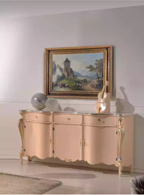 Esszimmer Möbel Esstisch Vitrine Kommode 4x Stühle Essgruppen 7 tlg Garnitur