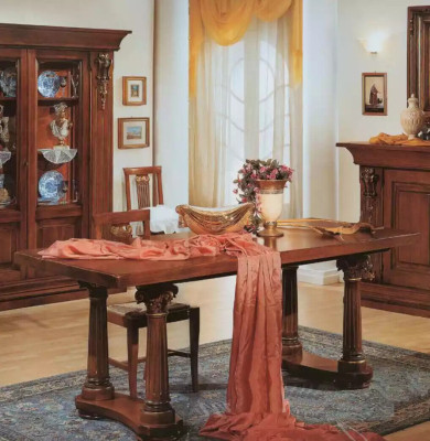 Esszimmer Set Esstisch Kommode Vitrine Spiegel Luxus Klassische Möbel
