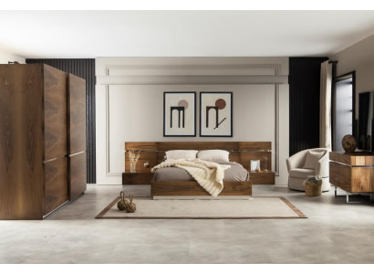 Luxus Schlafzimmer Möbel Kommode Kleiderschrank Nachttische Spiegel 6tlg