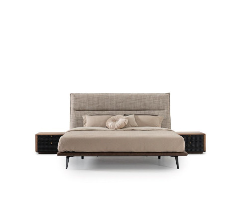 Schlafzimmer Nachttisch Design Möbel Nachttische Holz braune Farbe