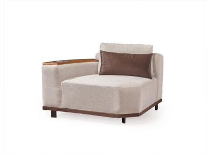 Beiges Modulsofa Designer Ecksofas Wohnzimmer Luxuriöse Polster Couchen