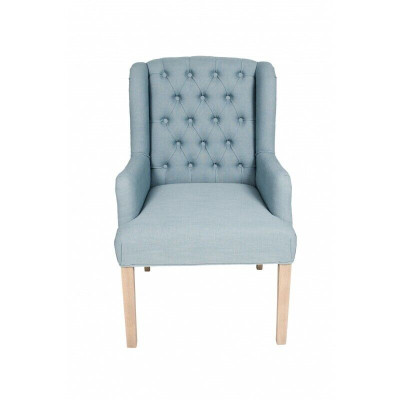 Blauer Chesterfield Stuhl Hotel Einrichtung Sitzer Polster Stuhl Lehnstuhl 