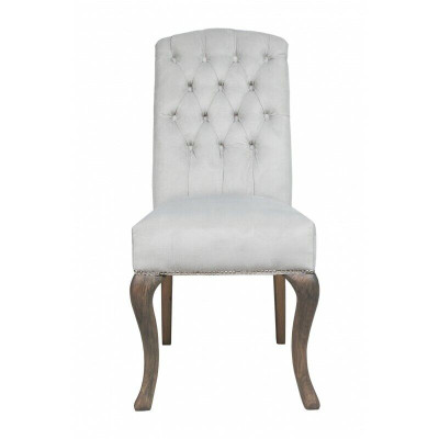 Designer Graue Chesterfield Stühle Polster-Garnitur Hotel-Gruppe x2-er Set
