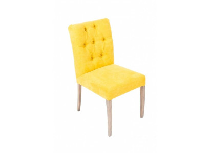 Designer Gelbe Stühle Chesterfield Garnitur Stuhl-Hotel-Set 4-er Set 