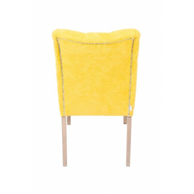 Gelber Chesterfield Stuhl-Set Exklusive x6 Polsterstühle Esszimmer Sitzmöbel