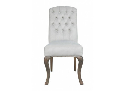 Designer Graue Chesterfield Polster Stühle 10-er Garnitur Hotelstühle Textilsitzer 