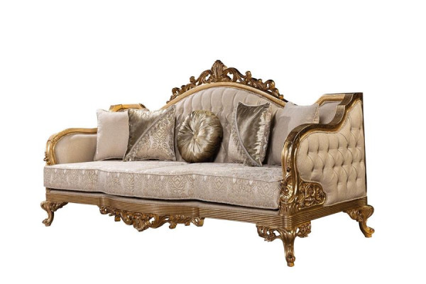 Sofa Set Sofagarnitur 4tlg. Couchtisch Luxus Wohnzimmer Klassiker Designer