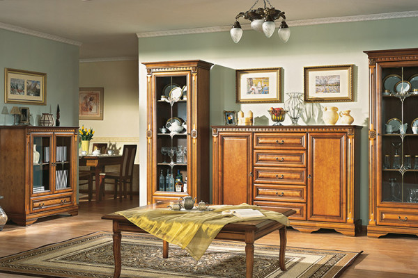Klassische Schränke Schrank Schrankwand Kleiderschrank Massiv Kolonial Stil O4D